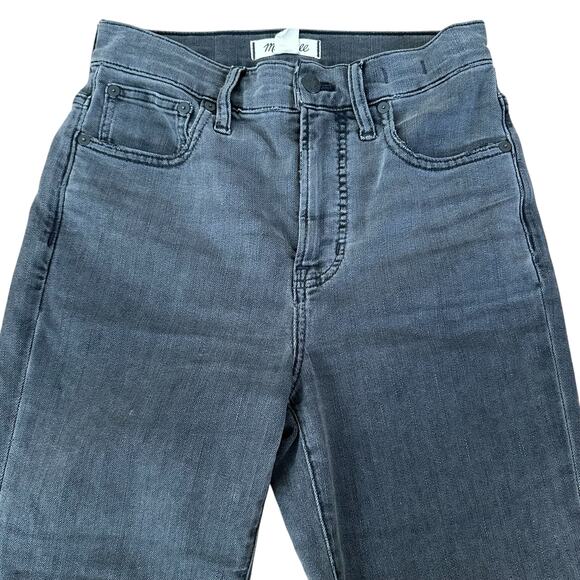 Madewell Women’s The Perfect Vintage High Rise Charcoal Gray Jeans Size 25 - Picture 2 of 8